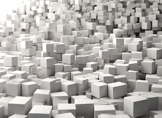 abstract 3d cubes background