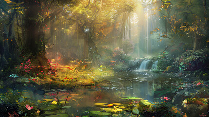 Obraz na płótnie Canvas Fantasy forest ..