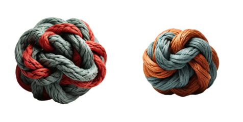 set of knot isolated on transparent background