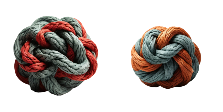 set of knot isolated on transparent background