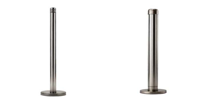 set of pole isolated on transparent background