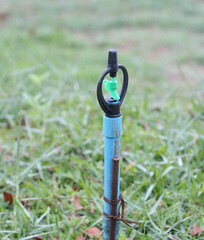 Water sprayer in the grass garden