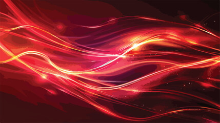Fire red plazma motion neon lines sparkle light effec - obrazy, fototapety, plakaty