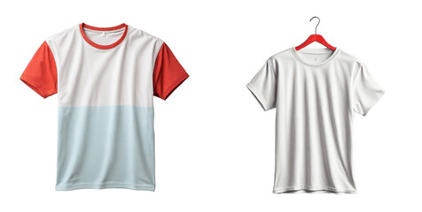 set of Tshirt isolated on transparent background