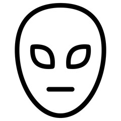 alien icon, simple vector design