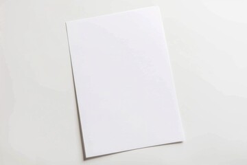 Blank paper mockup created with Generative AI
