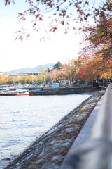 autumn in the park, lago di como