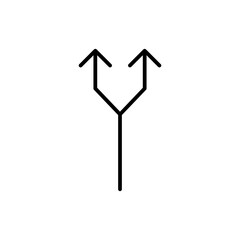 route glyph icon - obrazy, fototapety, plakaty