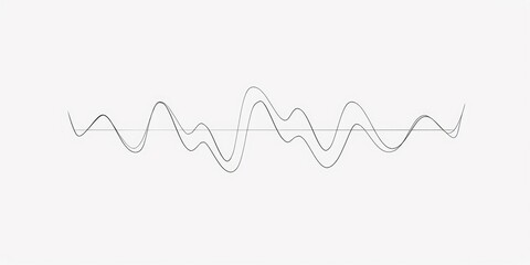 An audio wave is illustrated by a simple line drawing against a white background.