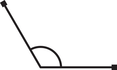 obtuse angle vector outline