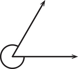 reflex angle vector outline