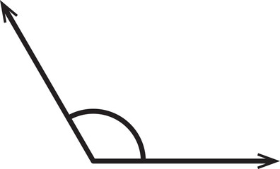 obtuse angle vector outline