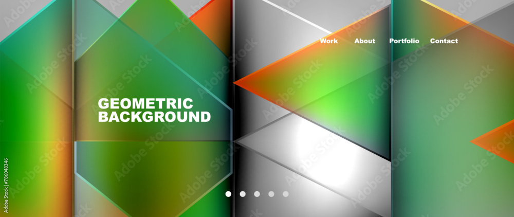 Poster it is a geometric background with a lot of triangles . High quality