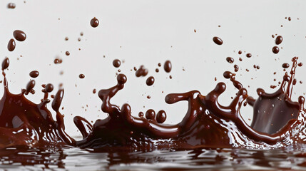 Chocolate Splash Explosion with drops