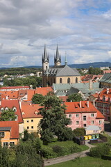 panorama of the old town,cheb, the czech republic