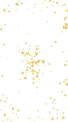 Magic stars vector overlay. Gold stars scattered around randomly, falling down, floating. Chaotic dreamy childish overlay template. Vector magic overlay on white background. - 786052937