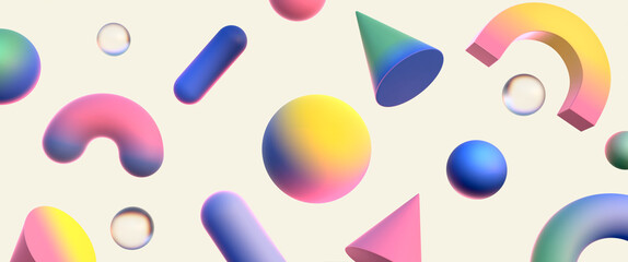 playful shapes - kids play area decoration