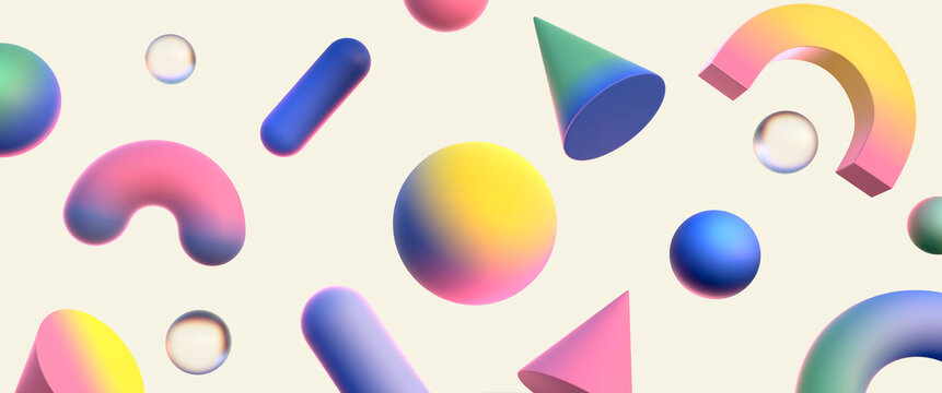 playful shapes - kids play area decoration