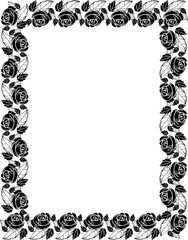 abstract floral frame