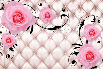 pink rose petals background