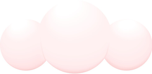 Pink connected bubbles