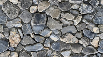 a grey pebbles background, revealing insanely detailed fine details that captivate the viewer's attention. SEAMLESS PATTERN