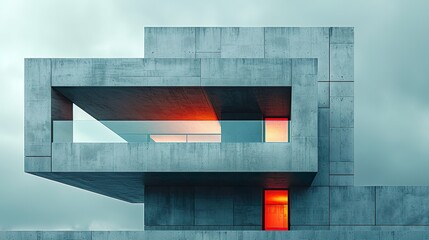 modern architecture - illustration - ai generated
