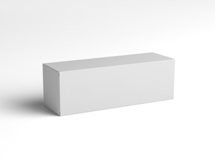 Packaging Box Mockup Isolated on Background. 3D Rendering