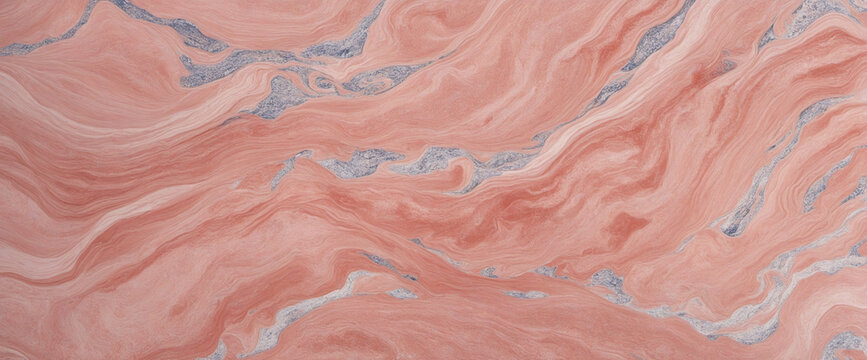 Pink marble granite stone texture with blue streak background wall paper