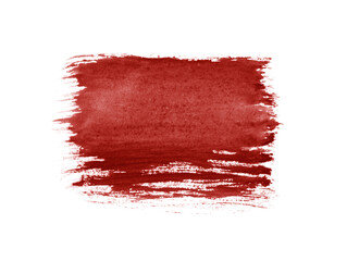 Abstract red watercolor on white background.