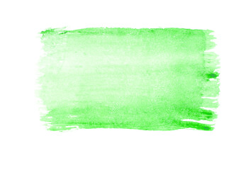 Abstract green watercolor on white background.