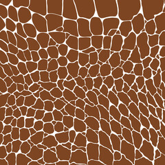 Crocodile or alligator skin print pattern seamless. Brown leather fashion, wallpaper or background and more.