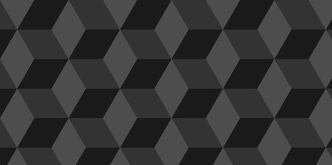 Obraz premium Abstract black style minimal blank cubic. Geometric pattern illustration mosaic, square and triangle wallpaper. Illustration black vector backdrop. 