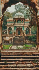 Obraz premium temple of the emerald
