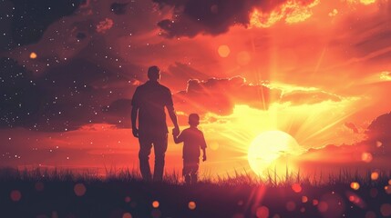 fathers day background that reads , generative ai