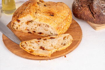 Homemade freshly baked sourdough bread