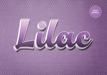 Lilac Vintage Comics Text Effect Mockup - obrazy, fototapety, plakaty