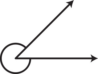 reflex angle vector outline