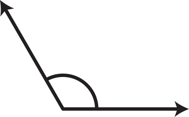 obtuse angle vector outline
