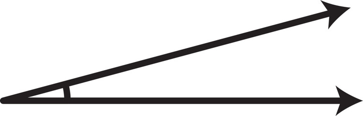 acute angle vector outline