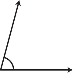 acute angle vector outline