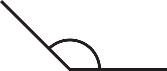 obtuse angle vector outline