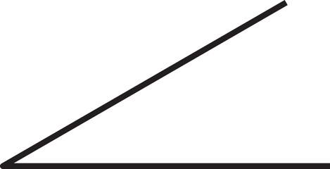 acute angle vector outline
