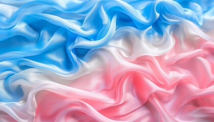 Fototapeta premium Elegant pastel silky fabric texture with smooth waves for fashion and luxury branding