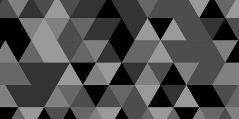 Seamless geometric pattern square shapes low polygon backdrop background. Abstract geometric wall tile and metal cube background triangle wallpaper. Gray and black polygonal background.