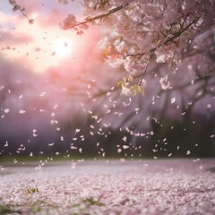 Gentle  Cherry  Blossom  Rain,