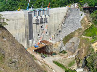 ダム工事現場　八ッ場ダム