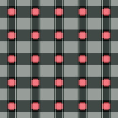 Japanese Checkered Plaid Vector Seamless Pattern