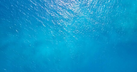 Clear blue water of the ocean in the Maldives - Powered by Adobe