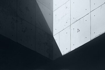 Architectural Light: Minimalist Black and White Design, AI-generated.